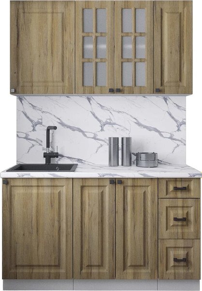 Кухонный гарнитур Интерлиния Мила Деко 1.4Б - фото