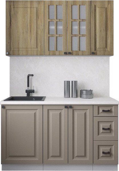 Кухонный гарнитур Интерлиния Мила Деко 1.4Б - фото