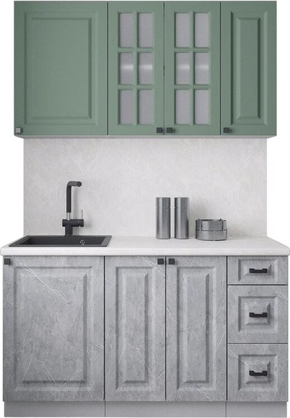 Кухонный гарнитур Интерлиния Мила Деко 1.4Б - фото