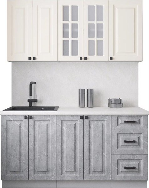 Кухонный гарнитур Интерлиния Мила Деко 1.6Б - фото