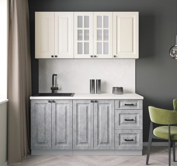 Кухонный гарнитур Интерлиния Мила Деко 1.6Б