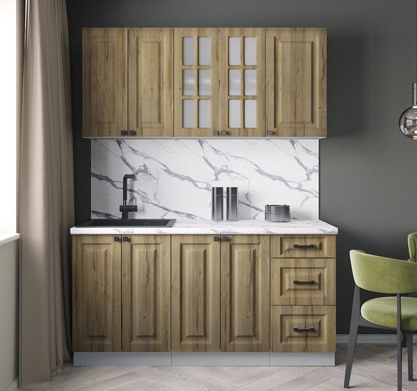 Кухонный гарнитур Интерлиния Мила Деко 1.6Б