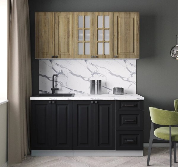 Кухонный гарнитур Интерлиния Мила Деко 1.6Б