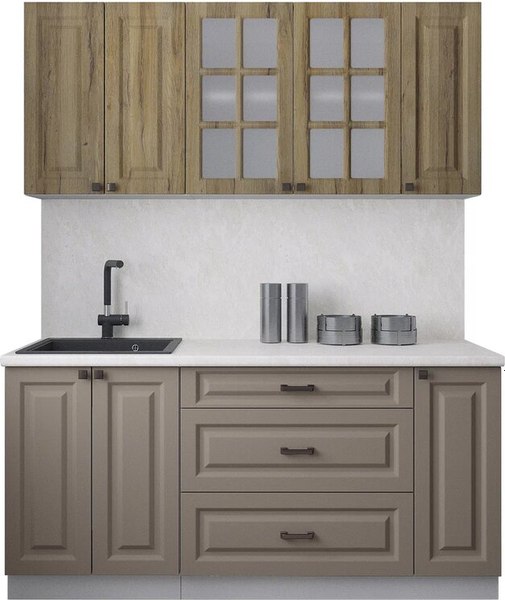 Кухонный гарнитур Интерлиния Мила Деко 1.7Б - фото