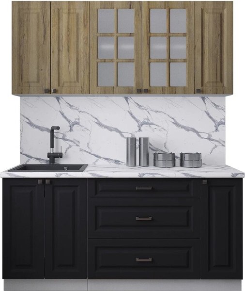 Кухонный гарнитур Интерлиния Мила Деко 1.7Б - фото