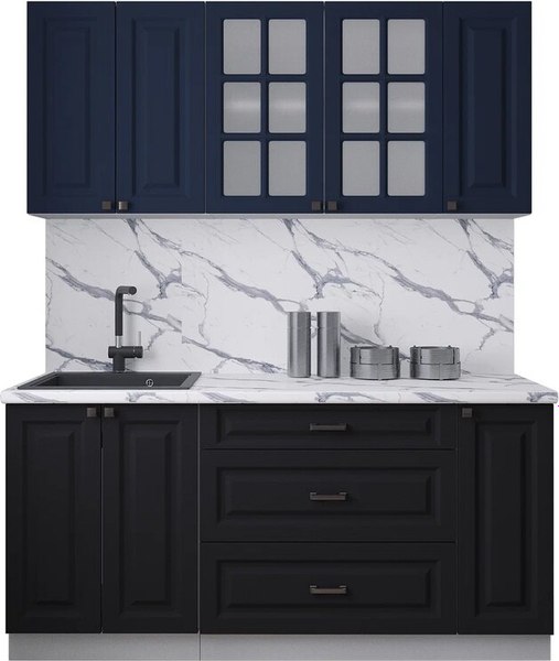 Кухонный гарнитур Интерлиния Мила Деко 1.7Б - фото