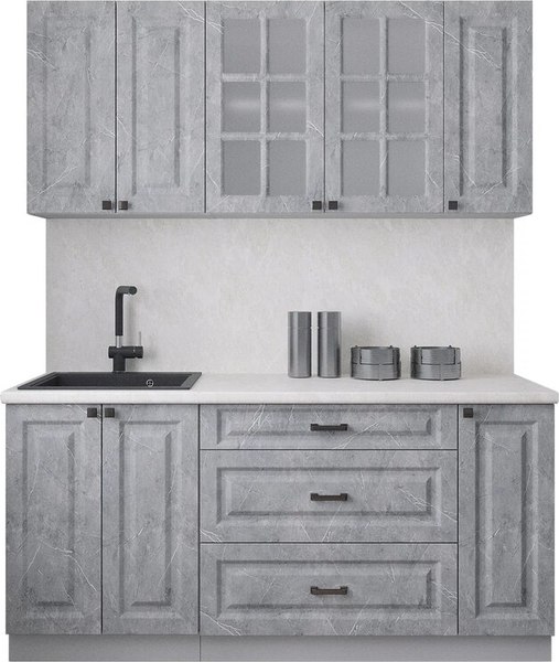 Кухонный гарнитур Интерлиния Мила Деко 1.7Б - фото