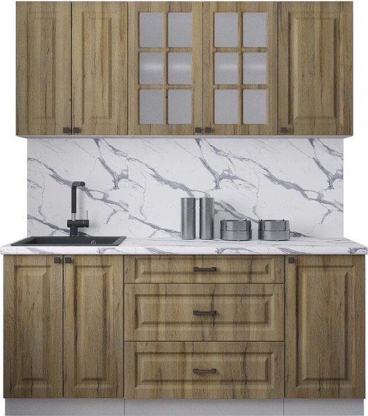 Кухонный гарнитур Интерлиния Мила Деко 1.8Б - фото