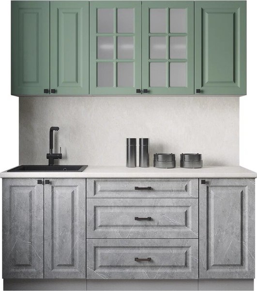 Кухонный гарнитур Интерлиния Мила Деко 1.8Б - фото