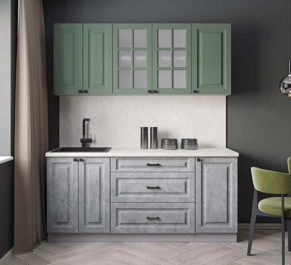 Кухонный гарнитур Интерлиния Мила Деко 1.8Б