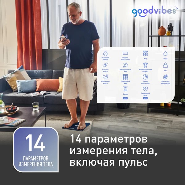 Напольные весы электронные Tefal BM9661S1