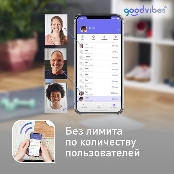 Напольные весы электронные Tefal BM9640S1