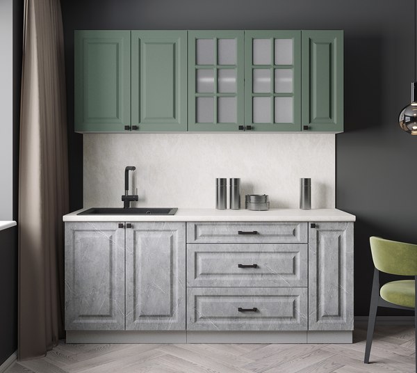 Кухонный гарнитур Интерлиния Мила Деко 1.9Б