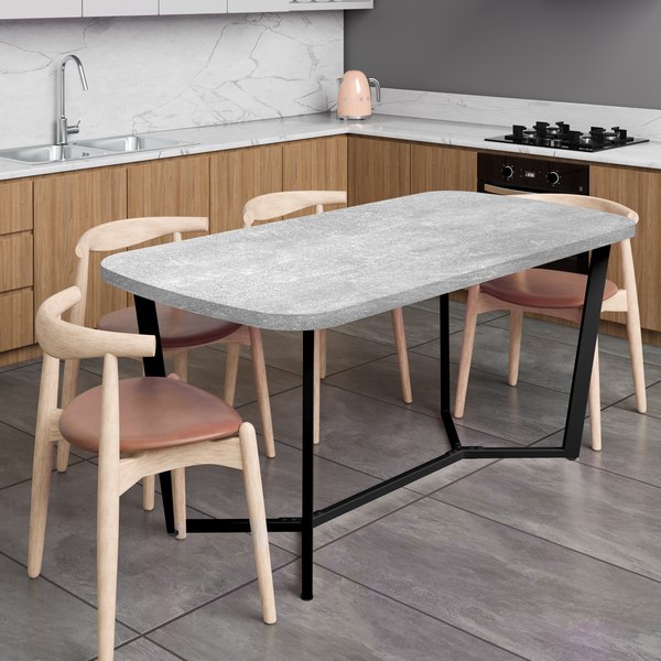 Обеденный стол Millwood Лофт Мюнхен Л 1600х800х750 / 41434_bet_ch