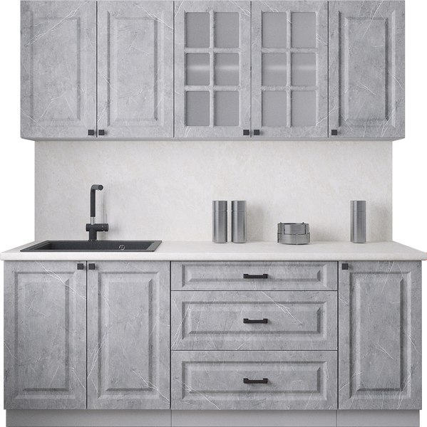 Кухонный гарнитур Интерлиния Мила Деко 2.0Б - фото