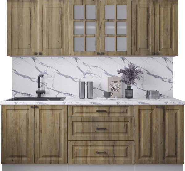 Кухонный гарнитур Интерлиния Мила Деко 2.2Б - фото