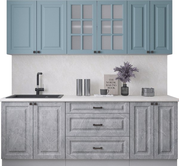 Кухонный гарнитур Интерлиния Мила Деко 2.2Б - фото