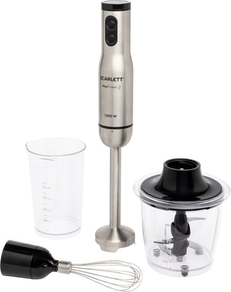 Блендер погружной Scarlett SC-HB42F87 (сталь) - фото