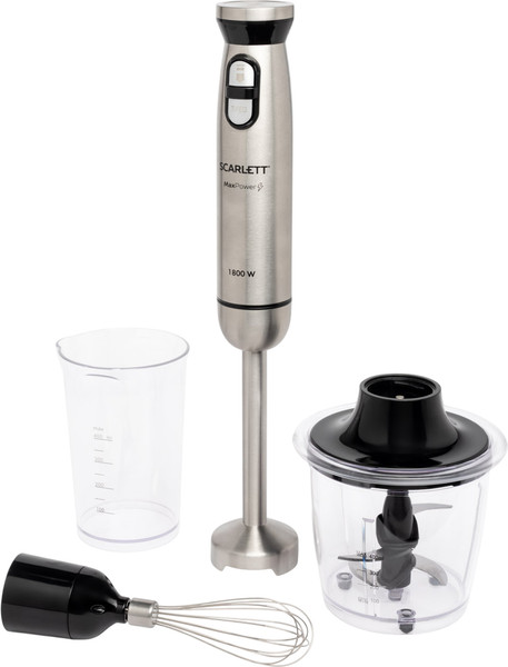 Блендер погружной Scarlett SC-HB42F88 (сталь) - фото