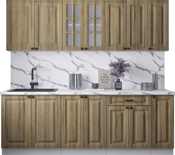 Кухонный гарнитур Интерлиния Мила Деко 2.3Б - фото