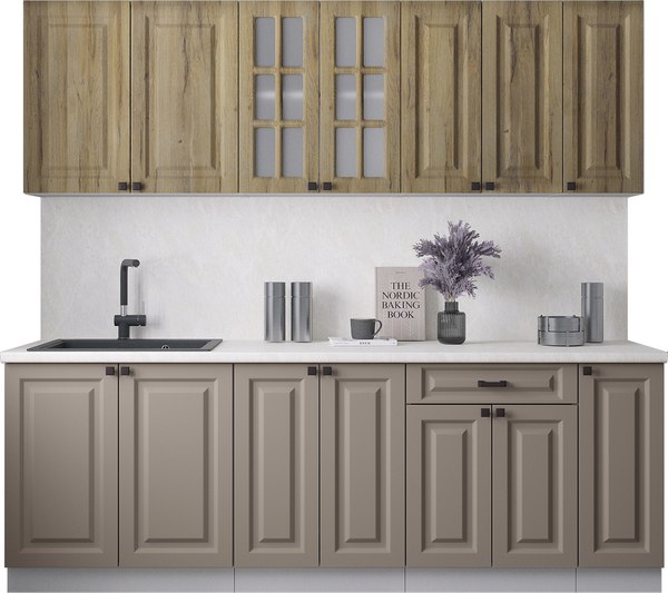 Кухонный гарнитур Интерлиния Мила Деко 2.3Б - фото