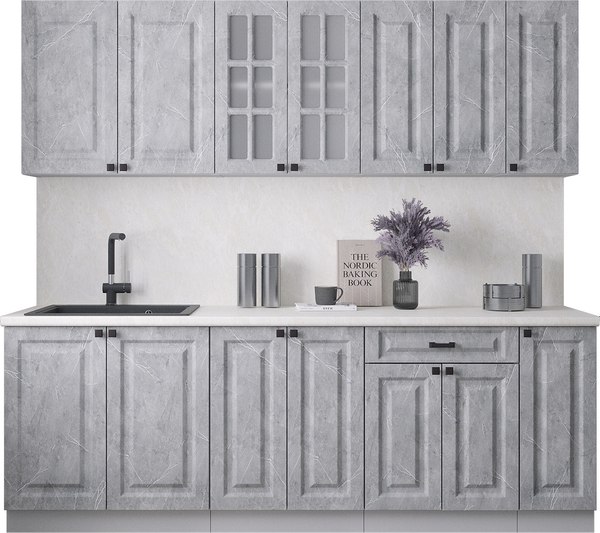 Кухонный гарнитур Интерлиния Мила Деко 2.3Б - фото