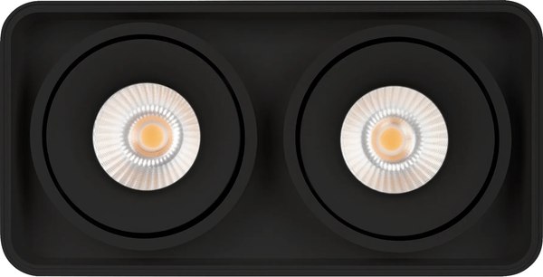 Точечный светильник Arlight SP-CUBUS-S195x100-2х8W Warm3000 BK 45deg / 036057