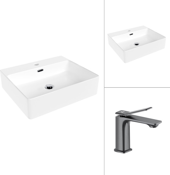 Умывальник со смесителем Lauter 21478 + Allure 21CK618QP - фото