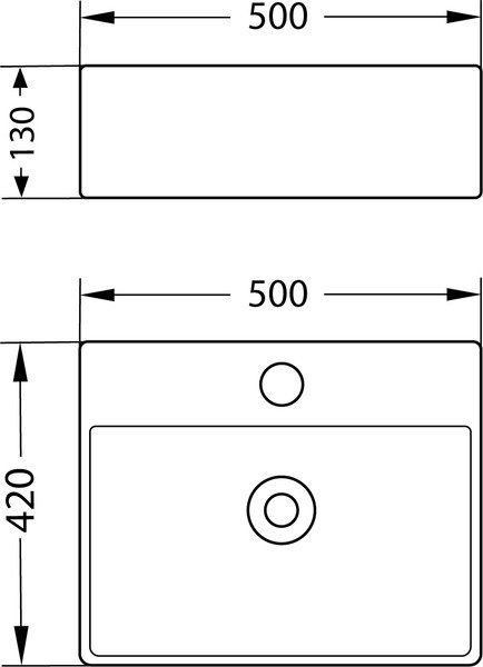 Умывальник со смесителем Lauter 21478 + Allure 21CK618QP