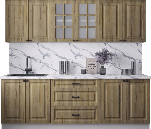 Кухонный гарнитур Интерлиния Мила Деко 2.4Б - фото