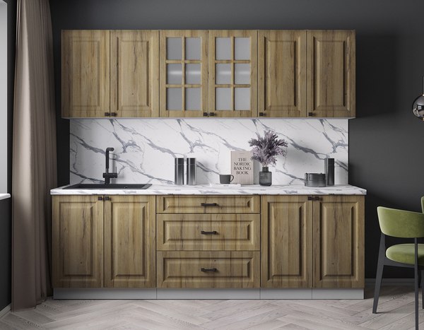 Кухонный гарнитур Интерлиния Мила Деко 2.4Б