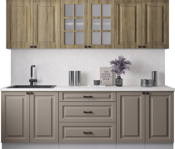 Кухонный гарнитур Интерлиния Мила Деко 2.4Б - фото