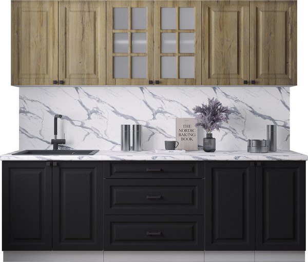 Кухонный гарнитур Интерлиния Мила Деко 2.4Б - фото