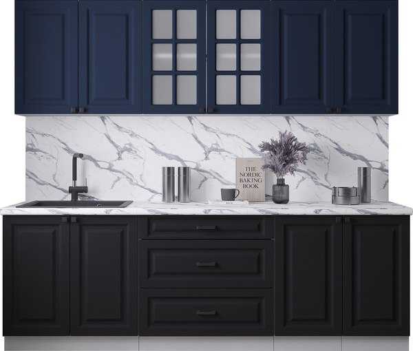 Кухонный гарнитур Интерлиния Мила Деко 2.4Б - фото