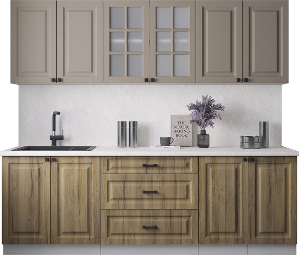 Кухонный гарнитур Интерлиния Мила Деко 2.4Б - фото