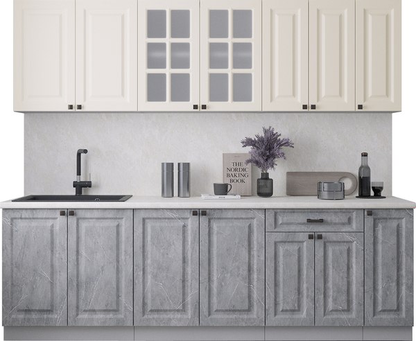 Кухонный гарнитур Интерлиния Мила Деко 2.5Б - фото