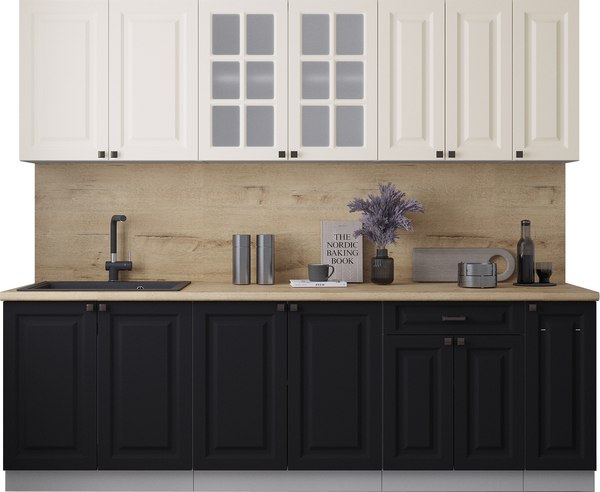 Кухонный гарнитур Интерлиния Мила Деко 2.5Б - фото