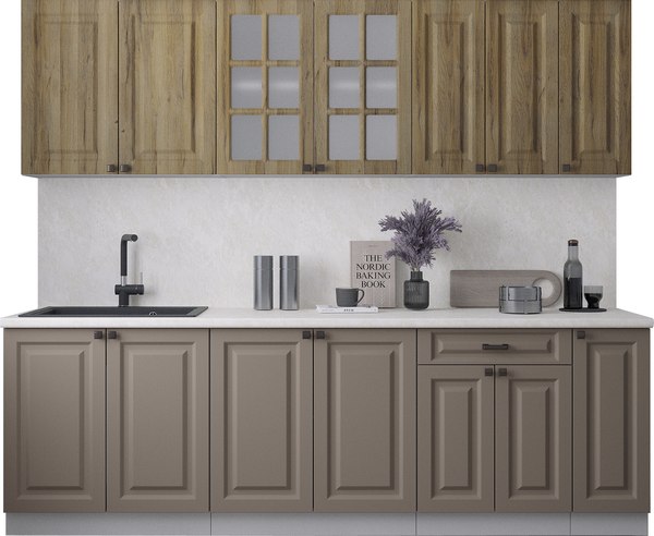 Кухонный гарнитур Интерлиния Мила Деко 2.5Б - фото