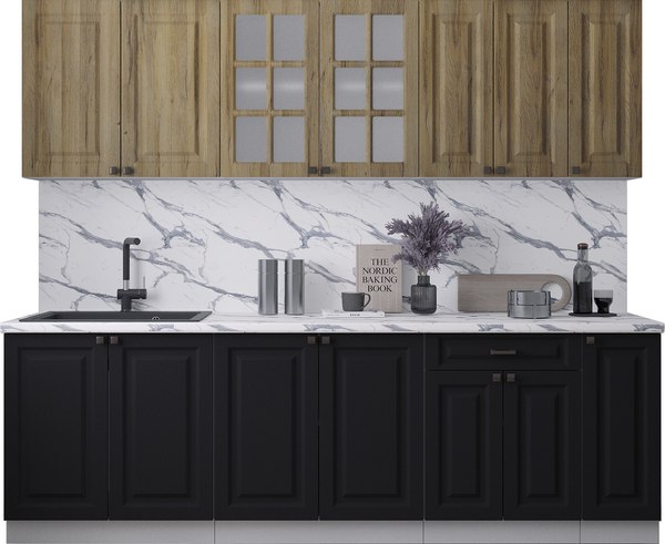 Кухонный гарнитур Интерлиния Мила Деко 2.5Б - фото