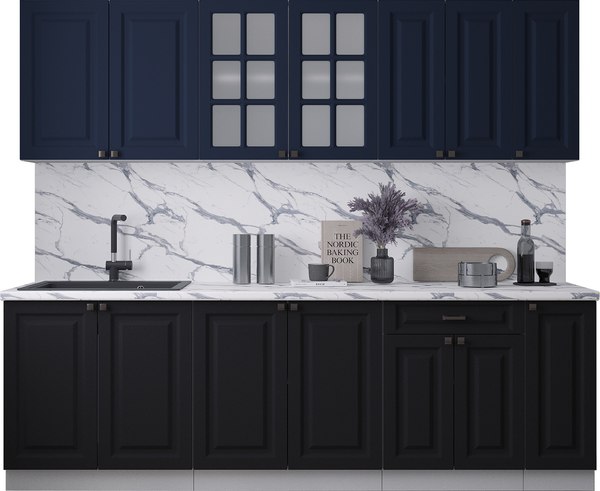 Кухонный гарнитур Интерлиния Мила Деко 2.5Б - фото