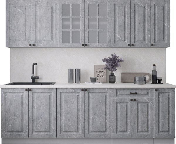 Кухонный гарнитур Интерлиния Мила Деко 2.5Б - фото