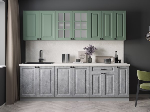 Кухонный гарнитур Интерлиния Мила Деко 2.5Б