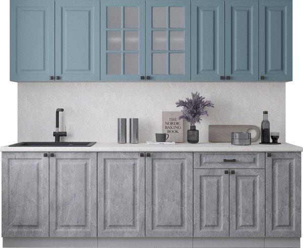 Кухонный гарнитур Интерлиния Мила Деко 2.5Б - фото