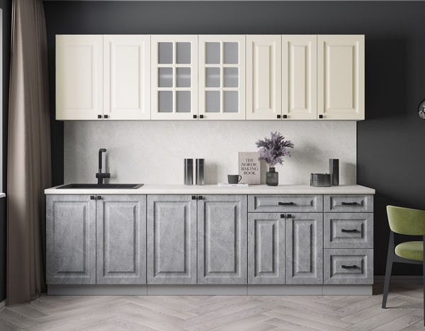 Кухонный гарнитур Интерлиния Мила Деко 2.6Б