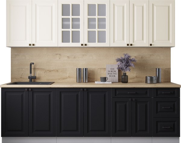 Кухонный гарнитур Интерлиния Мила Деко 2.6Б - фото