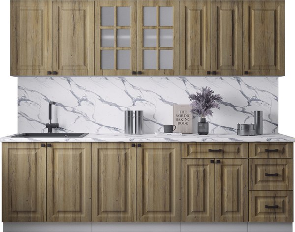 Кухонный гарнитур Интерлиния Мила Деко 2.6Б - фото