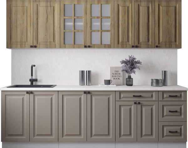 Кухонный гарнитур Интерлиния Мила Деко 2.6Б - фото