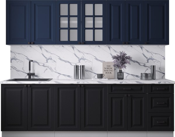 Кухонный гарнитур Интерлиния Мила Деко 2.6Б - фото