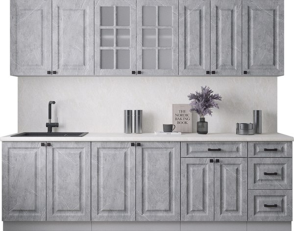 Кухонный гарнитур Интерлиния Мила Деко 2.6Б - фото