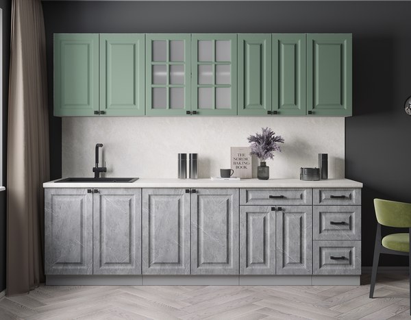 Кухонный гарнитур Интерлиния Мила Деко 2.6Б